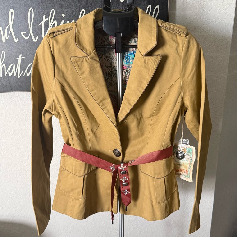 Aratta Blazer/Jacket with Scene on Back NWT